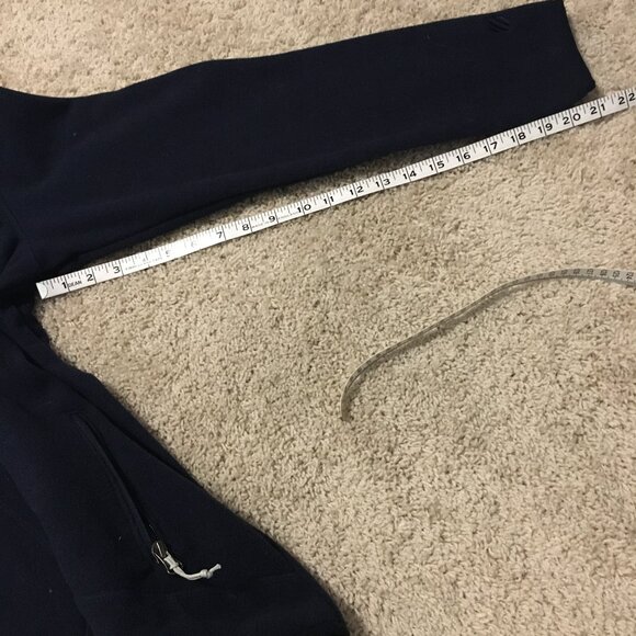 Seaside 2 Sweater Fleece Jacket Dark Navy Blue Zip Up High Collar - Picture 16 of 16